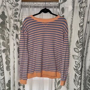 Striped Orange and Blue Sweater